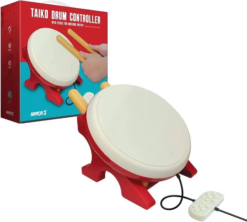 Armor3 Taiko Drum Controller with Sticks for Nintendo Switch
