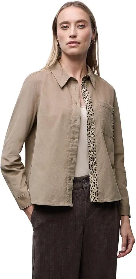 Street One Damen Cordbluse mit Tapedetails
