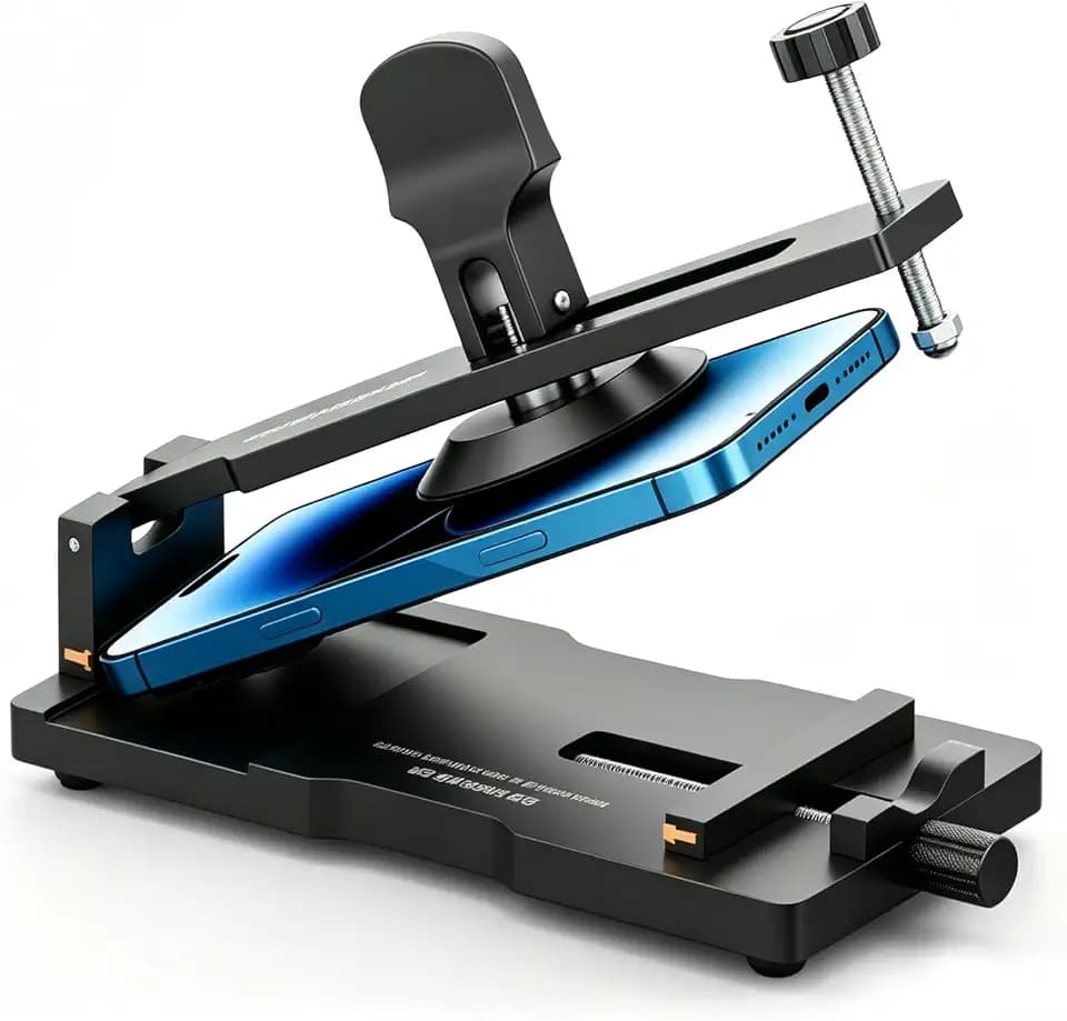BORDEAG LCD-Bildschirm-Trenner, 24 * 10 * 7cm Stabiler Telefonbildschirm Opener, Phone Repair Separator, Handy-Bildschirmtrenner für Handy Reparatur und Demontage, Schwarze, Bakelit, Silikon