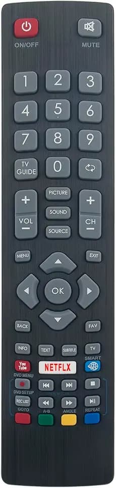 VINABTY BLFRMC0008 Ersatz Fernbedienung passend für Blaupunkt Full HD Smart