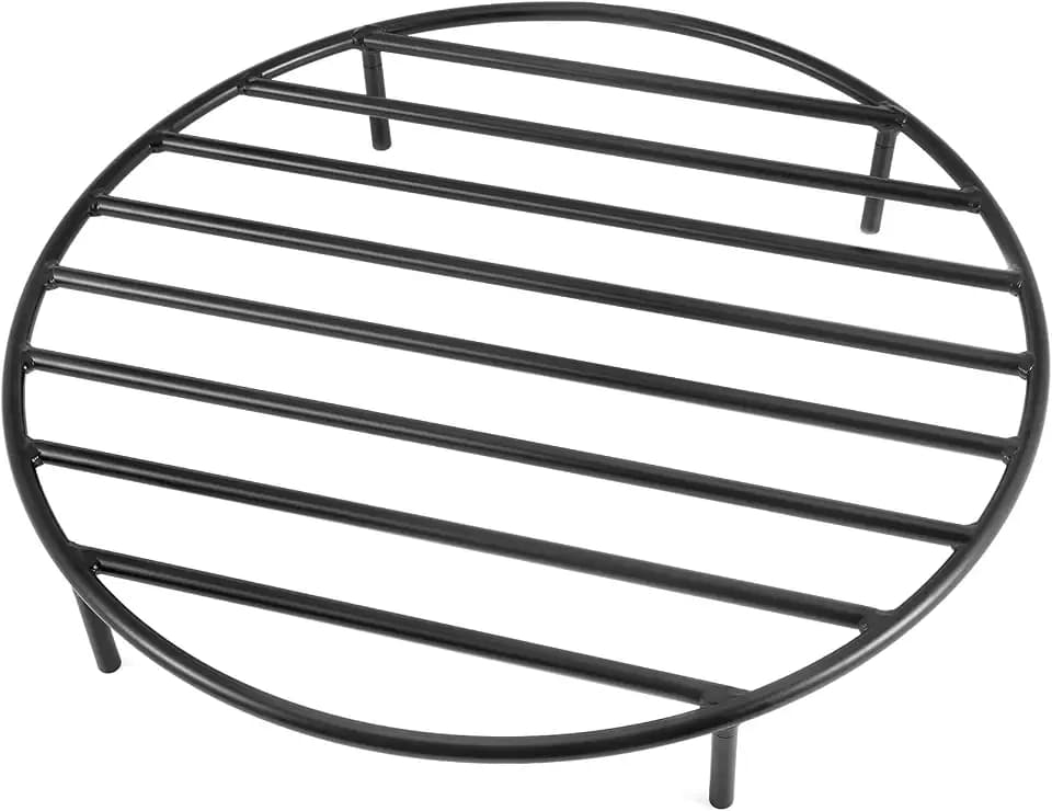 onlyfire Heavy Duty Fire Pit Grate with High Temp Coating & Removable Legs