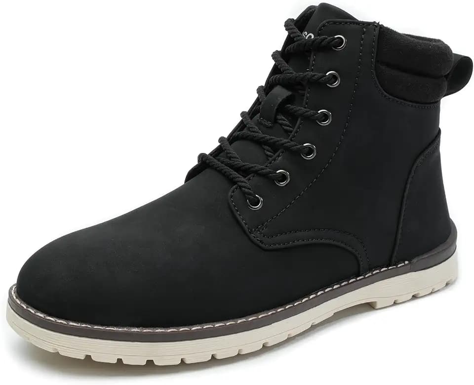 Men's Classic Dress Casual Chukka Boots Lace Up Outdoor Desert Ankle Hiking Boots for Men