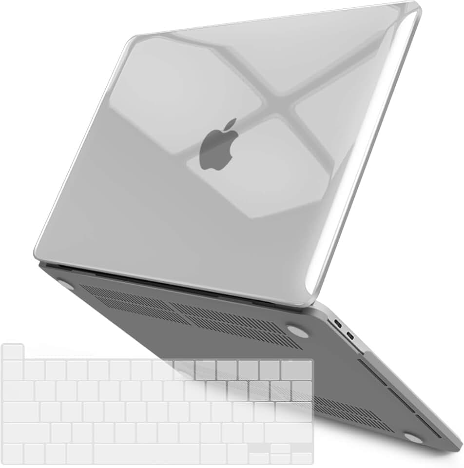 IBENZER Compatible with MacBook Pro 16 Inch Case A2141 Release 2020 2019, Hard Shell Case with Keyboard Cover for Old Version Mac Pro 16’’, Crystal Clear, T16-CYCL+1
