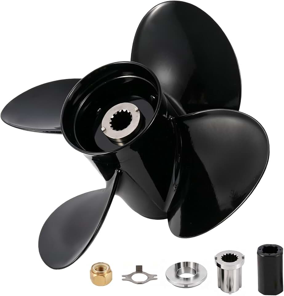 14 x 21 48-8M0084496 Aluminum Boat Propeller for Mercury Engines 150-300HP Mercruiser Alpha One/Bravo One 15Spline Tooth 4 Blades RH