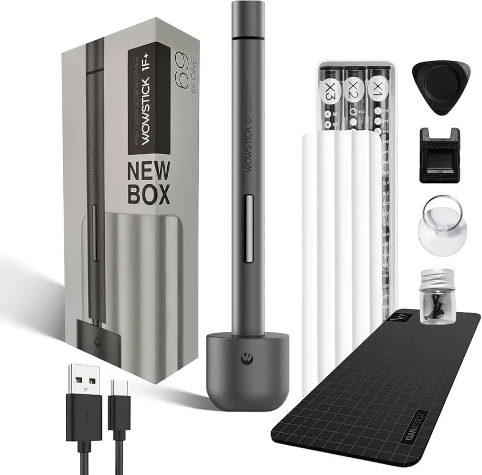 Wowstick 1F Pro 69 in 1 Akkuschrauber, Dual-Modus Akku-Lithium-Ionen-Ladegerät LED-Power-Schraubendreher