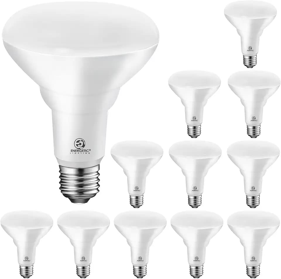 Energetic 12-Pack BR30 LED Recessed Light Bulb, 8.5W=65W, 2700K Soft White, 650LM, Dimmable Ceiling Flood Light Bulb for Cans