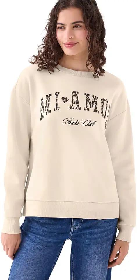 Street One Studio Damen Crewneck Sweatshirt im Loose Fit