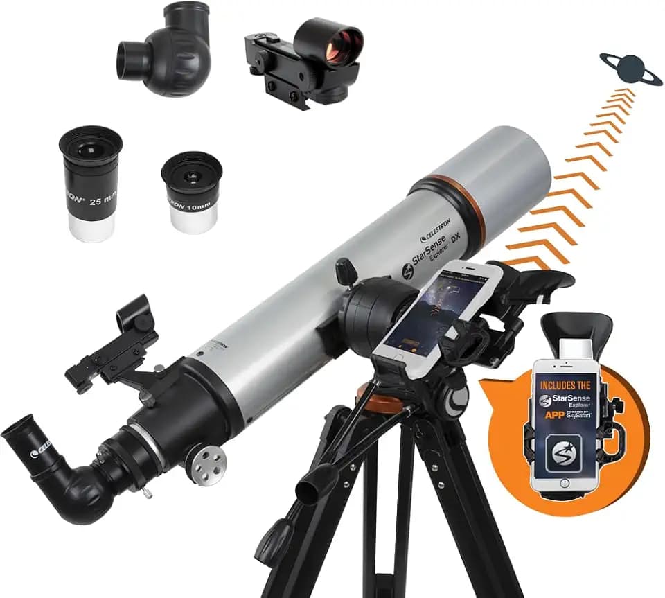 Celestron StarSense Explorer DX 102AZ App-Enabled Refractor Telescope
