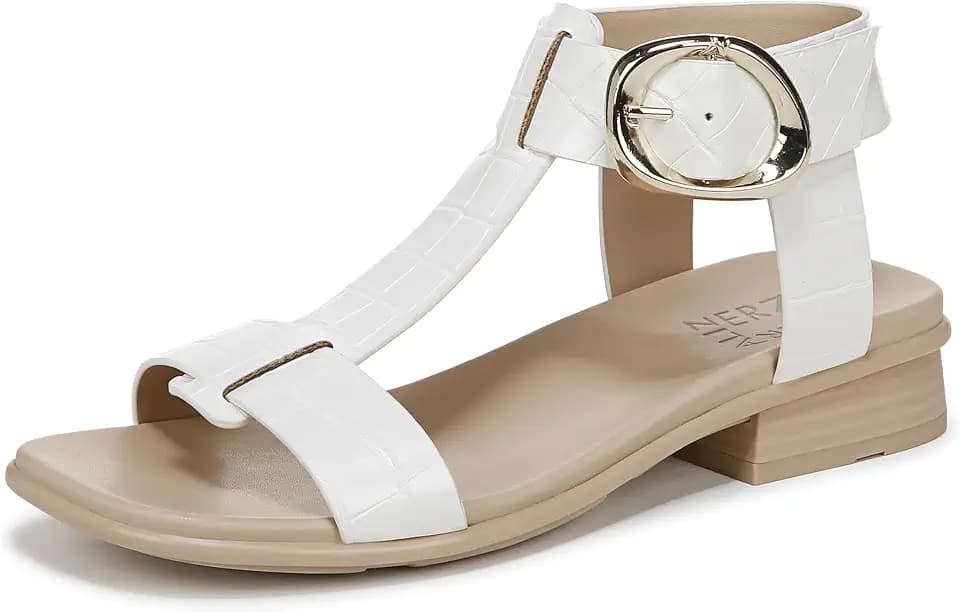 Naturalizer Women's Brandy T-Strap Buckled Sandal
