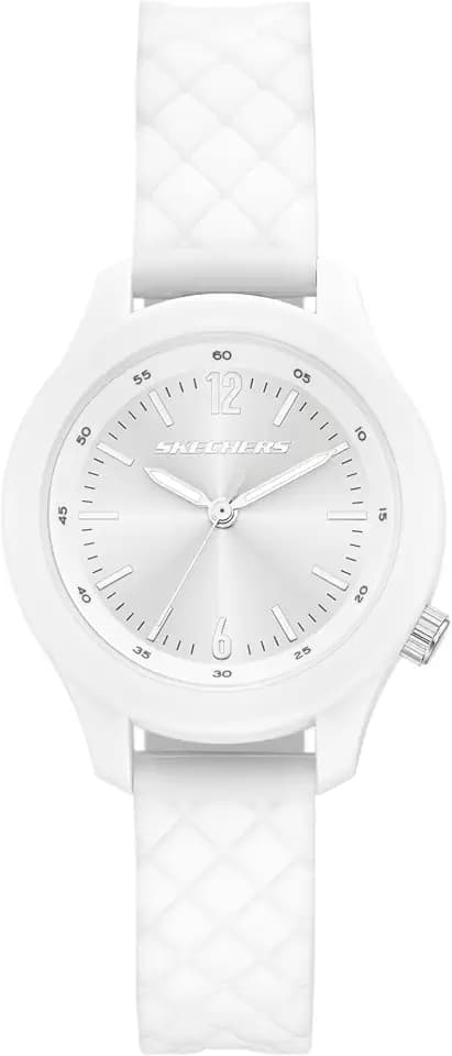 Skechers Bayley Three-Hand White Silicone Watch (Model: SR6386)