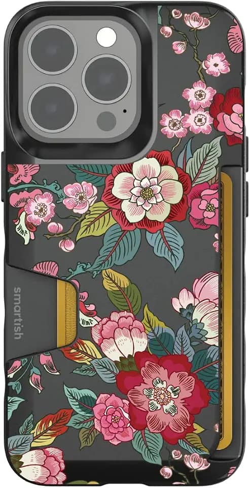 Smartish® iPhone 13 Pro Wallet Case - Wallet Slayer Vol. 1 [Slim + Protective] - Vintage Floral - Drop Tested 6FT - Credit Card Holder - Floral Case for Women - Fits Apple iPhone 13 Pro