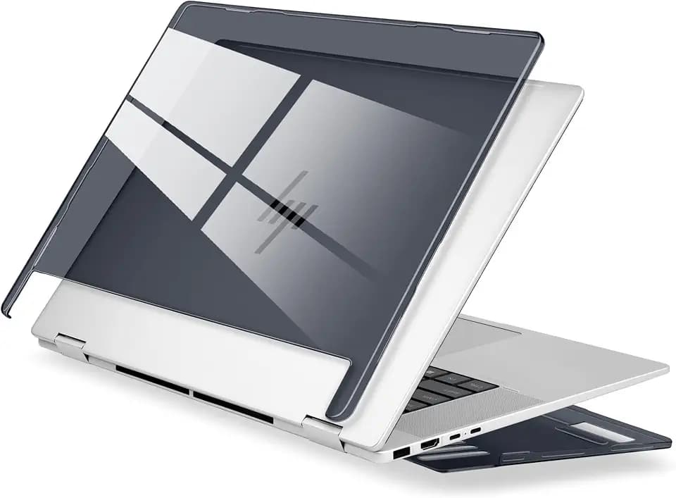 Batianda Crystal Case for HP Envy x360 16-inch 2-in-1 Laptop 2024, Black