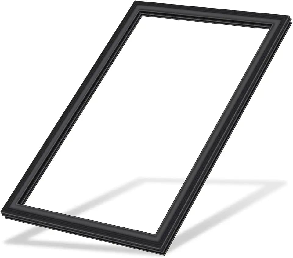 Upgraded WR14X27234 Freezer Door Gasket Replacement Compatible with GE Hotpoint Refrigerator Freezer Door Seal Parts Replace WR14X21197, WR14X21235, 4468125 - Black Refrigerator Seal 26.57 x 17.13"