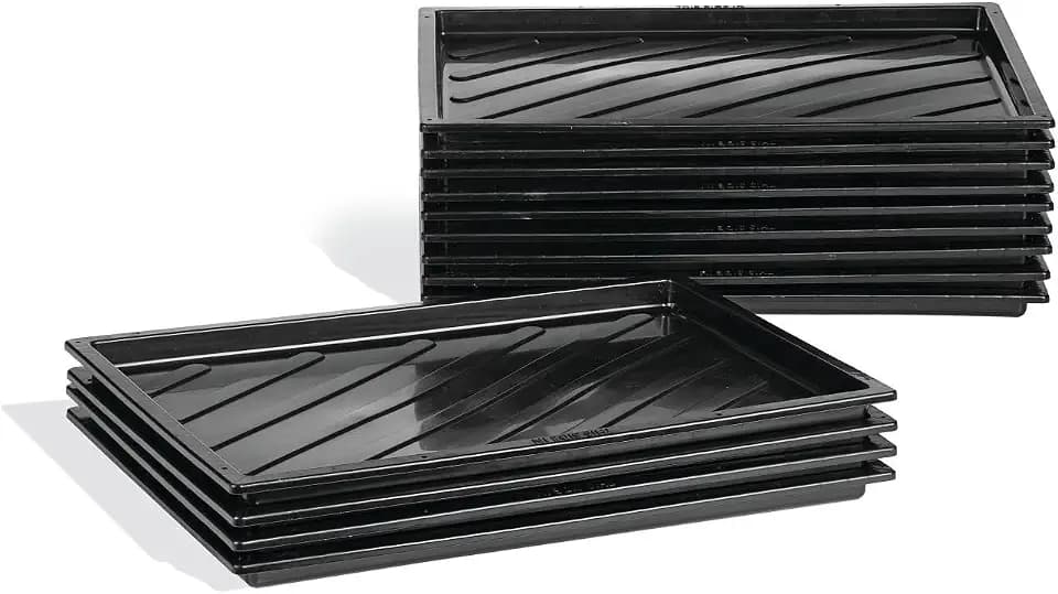 PIG Multifunctional Easy to Clean Tray | Boot Shoe Tray | Garden Work Tray | Car Oil Drip Tray | Indoor or Outdoor Use | 17" W x 24" L x 1" H | 1.46 Gallon Sump Capacity | 12 Count | PM50846-1109