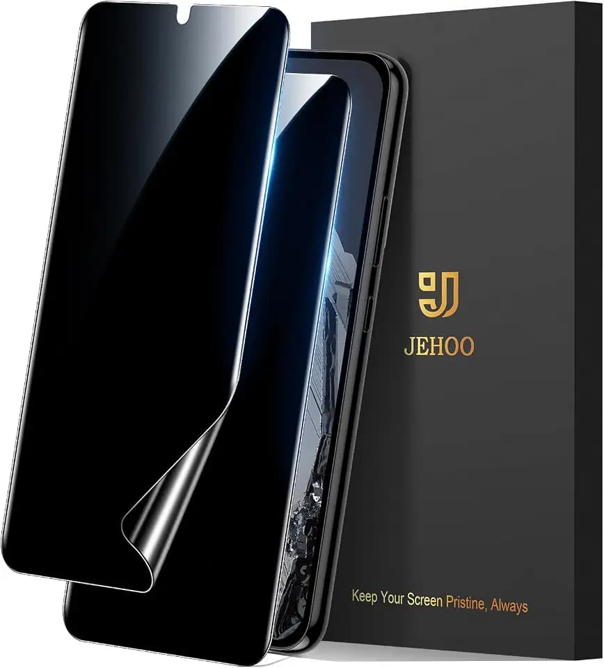 2 Stück für Google Pixel 8 Pro Sichtschutz Schutzfolie, Kompatibel Fingerabdruck-ID, Blasenfreie, Anti-Kratzen, Selbstheilung Weich TPU Privacy Displayschutzfolie, 6,7 Zoll