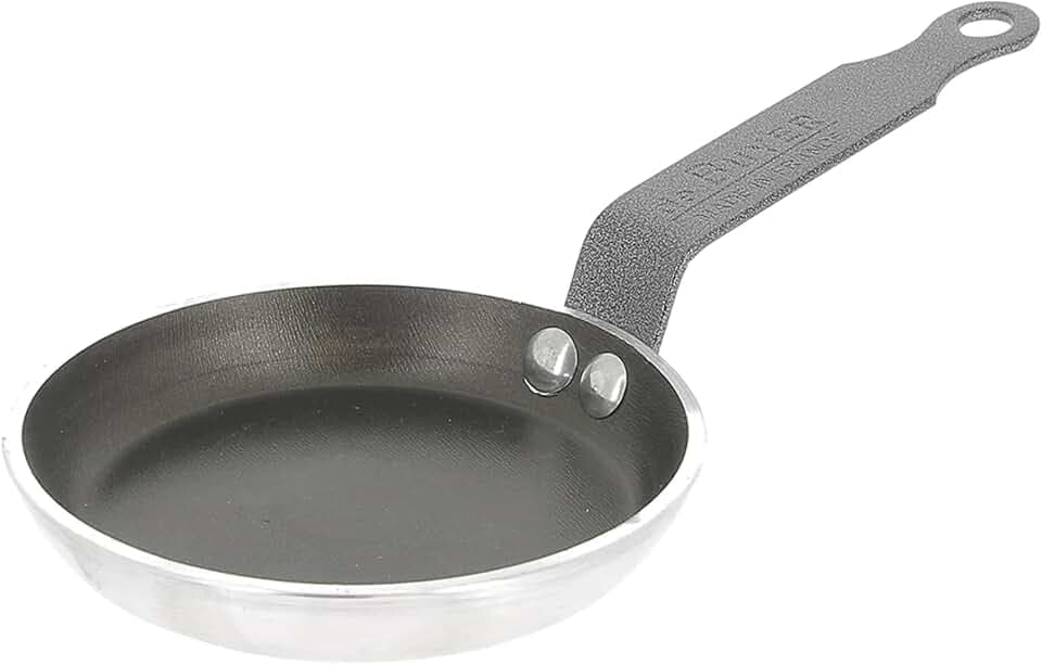 De Buyer 8140.12 Blinipfanne Choc 12 cm, Aluminium, Grau