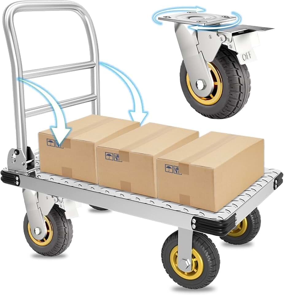 Foldable Platform Truck Push Dolly
