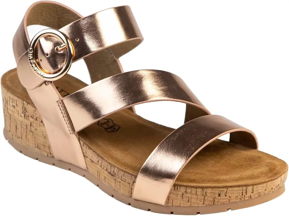 CHATTAWAK Damen 18HLILOUROSEGOLD36 Sandale mit Absatz, Roségold, 36 EU, Roségoldfarben, 36 EU