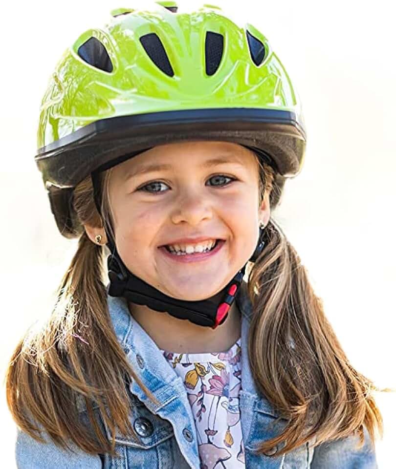 Joovy Noodle Bike Helmet for Toddlers and Kids Aged 1-9 (Medium/Greenie)