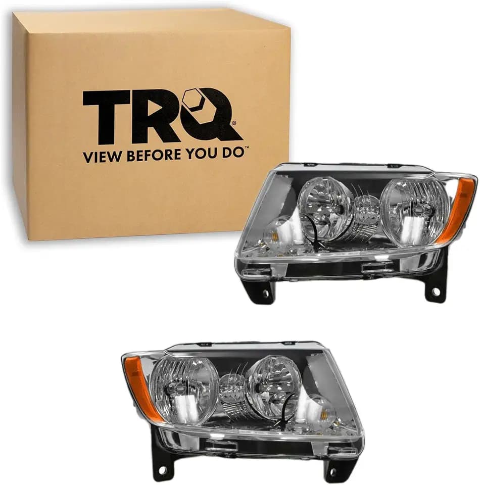 TRQ Headlight Assembly Set CH2502224 CH2503224