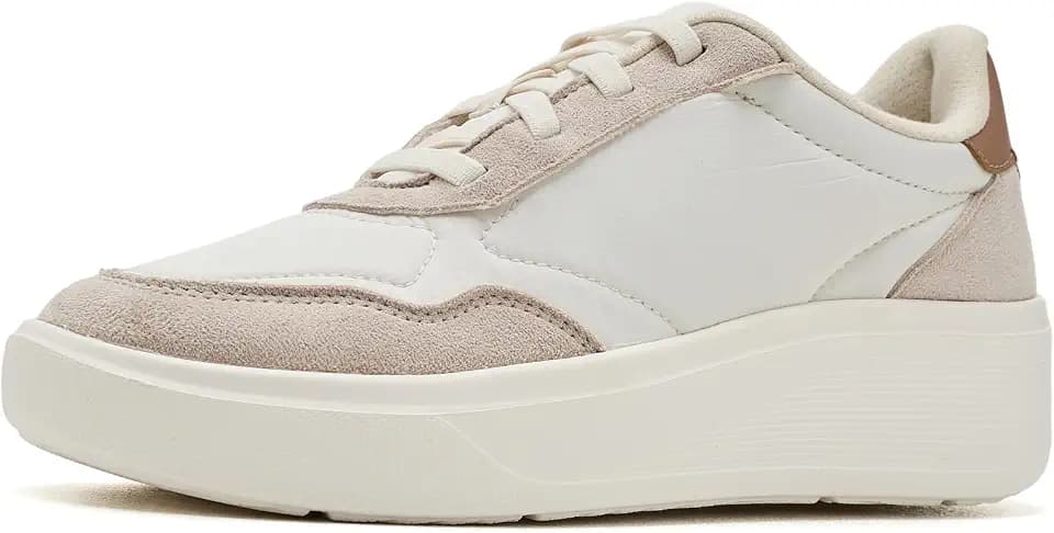 Clarks CloudSteppers Women's Solevana Slate Sneaker, Cream Multi Textile, 7.5 Medium US