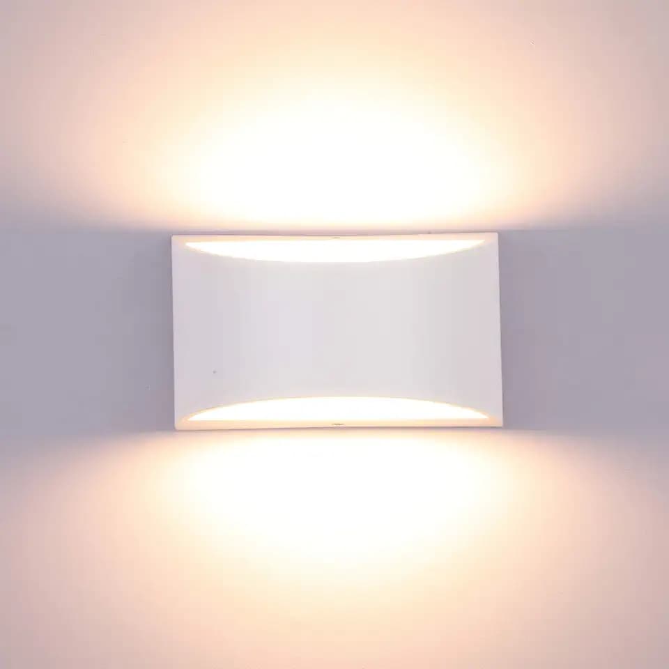 Lightess LED Wall Sconce Light White, Hardwired Wall Light Dimmable