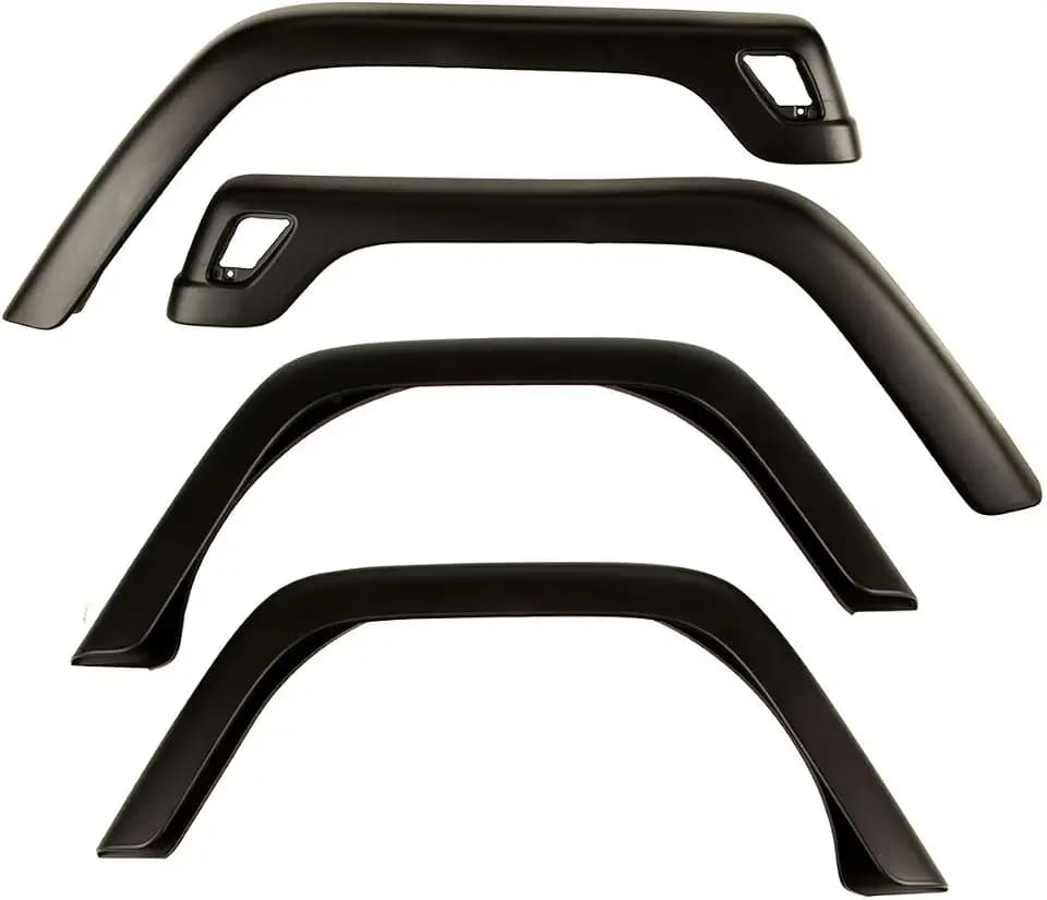 Omix-Ada | 11603.02 | Fender Flare Kit, 4 Piece, Factory Style | OE Reference: 55254918K | Fits 1997-2006 Jeep Wrangler TJ