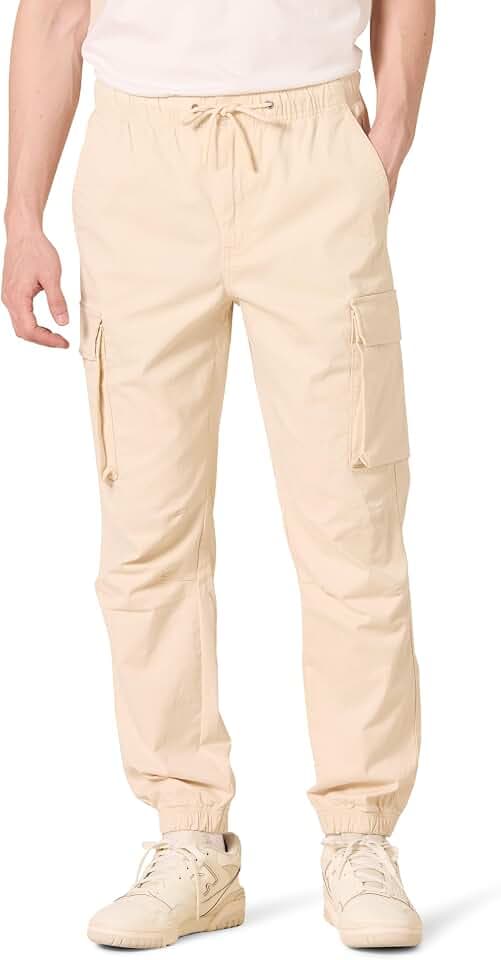 Amazon Essentials Herren Cargo-Jogginghose Mit Normaler Passform Und Kordelzug An Der Taille