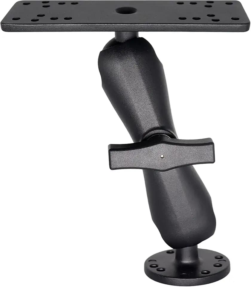 1.5" Ball Medium Arm Fish Finder Mount, Universal Marine Bracket