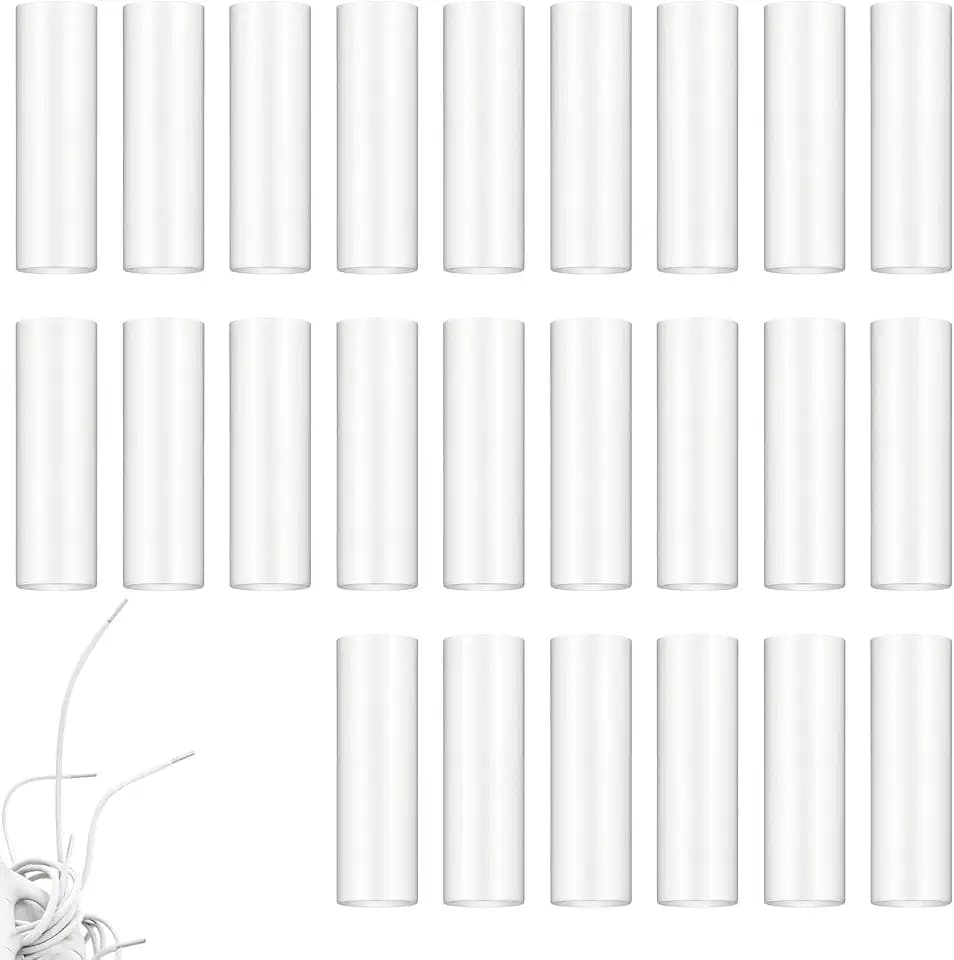 Bremorou Schnürsenkel-Enden, transparent, für Schnürsenkel, Sneaker, Schrumpfschlauch, Aglets für Sneaker, Schuhkürzung, Reparatur, Aglet-Spitzen, Ersatz für Kordelzugenden, Spitze, 100 Stück