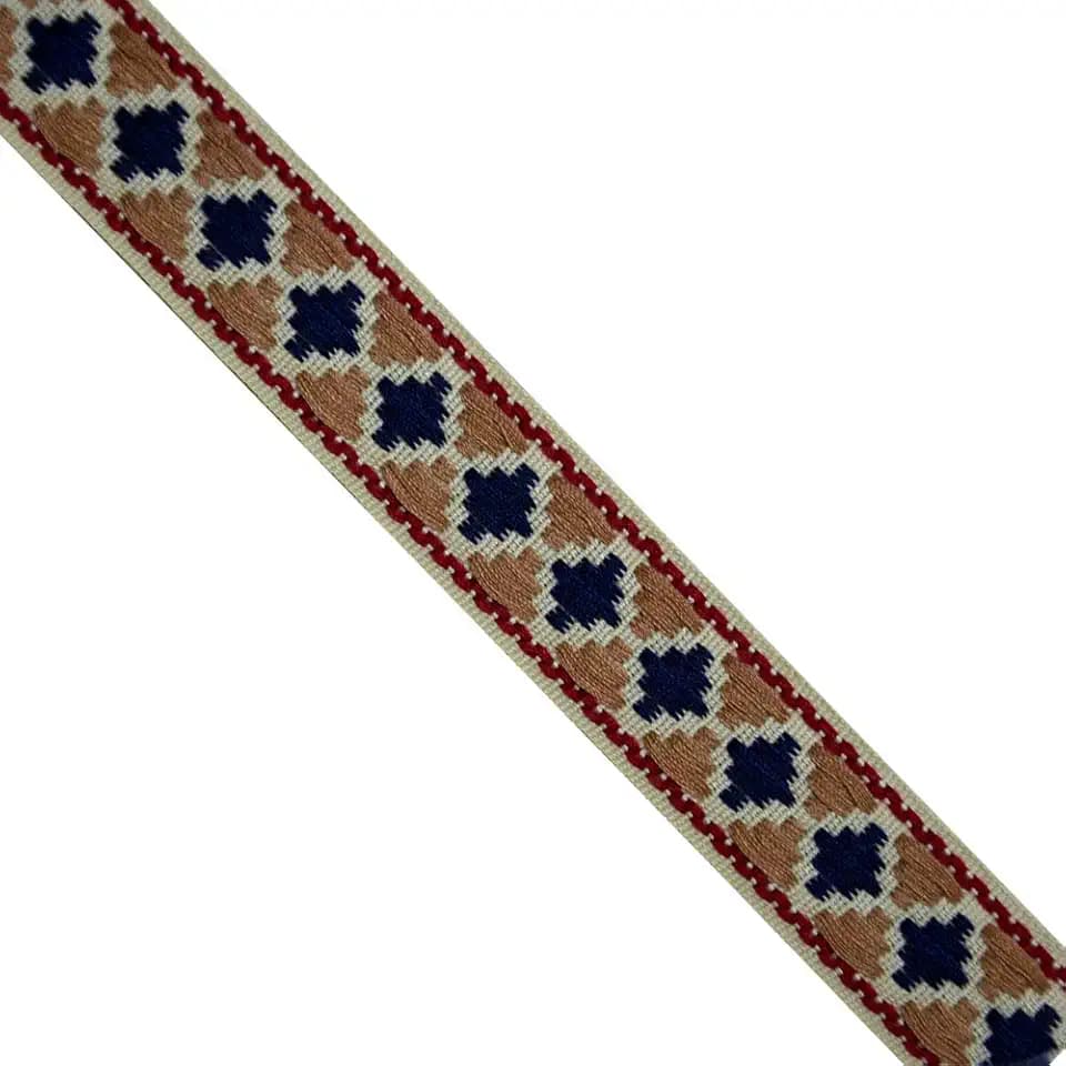 Jacquard Woven Tribal Rust/Black/Beige, JR 613