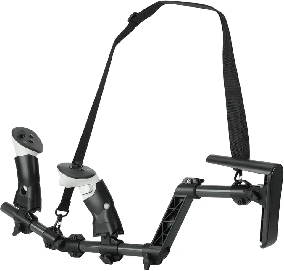 Magnetic VR Gun Stock for Quest 3/3s, Quick-Release & Adjustable