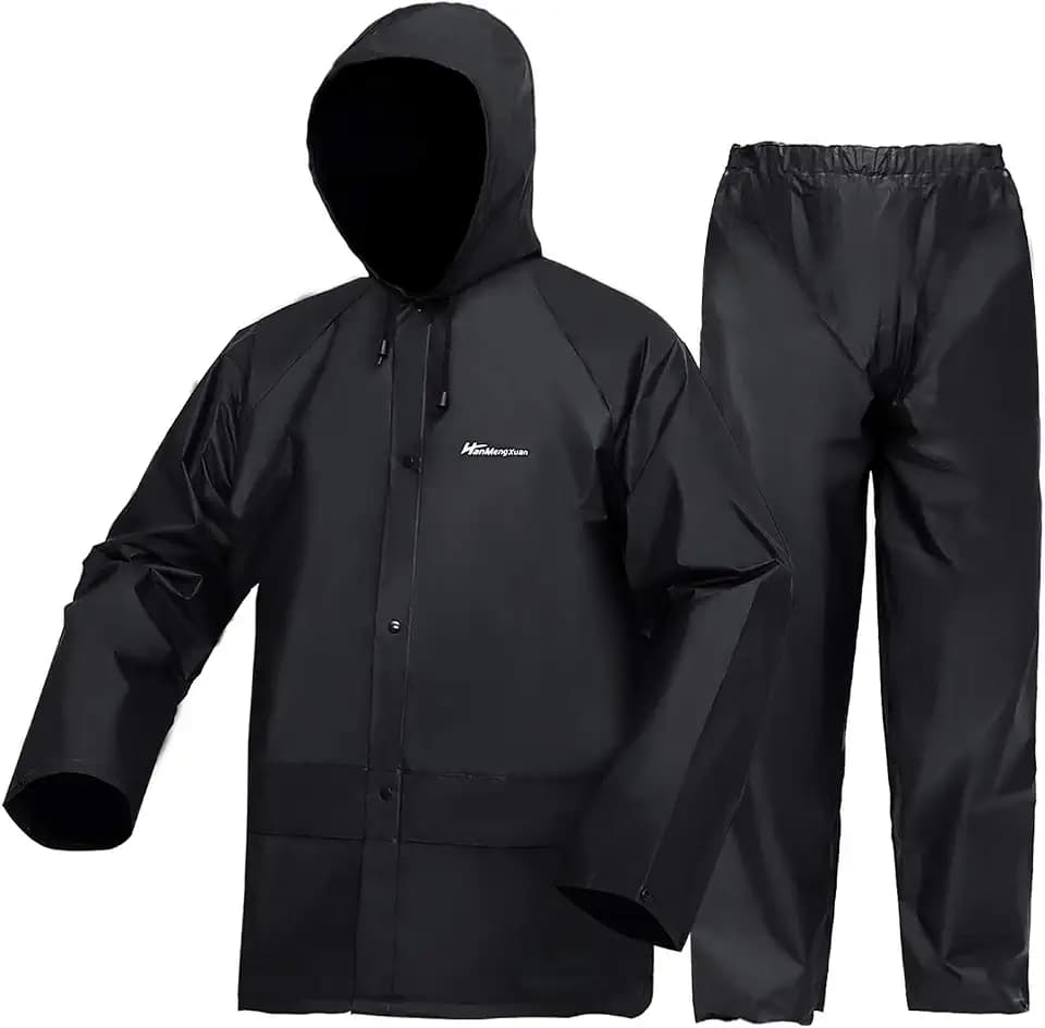 Set aus Jacke und Hose, für Damen und Herren, wasserdicht, winddicht, mit Kapuze
