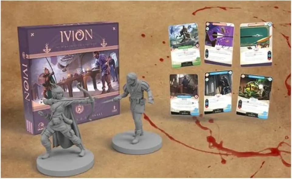 APE Games IVION: The Noose and The Goose Board Game | 2 Players | 20-60 Minutes | Ages 14+ | Fantasy | Hero Dueling | Deck Building | Cross Compatible | Season 3 | Aislyn Hall and Aaron Shaw