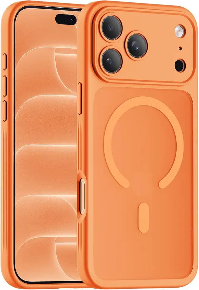 Symcele Designed for iPhone 18 Pro Case/iPhone 17 Pro Case, Cosmic Orange