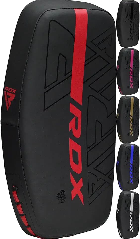 RDX Schlagpolster zum Kampfsport, Kickboxen, Muay Thai Training, Maya Hide Leder Kara Schlagkissen, Boxen, MMA, Groß Thai Pads, Trainerpratzen, Boxpratzen, Boxpads, Thaiboxen, Karate