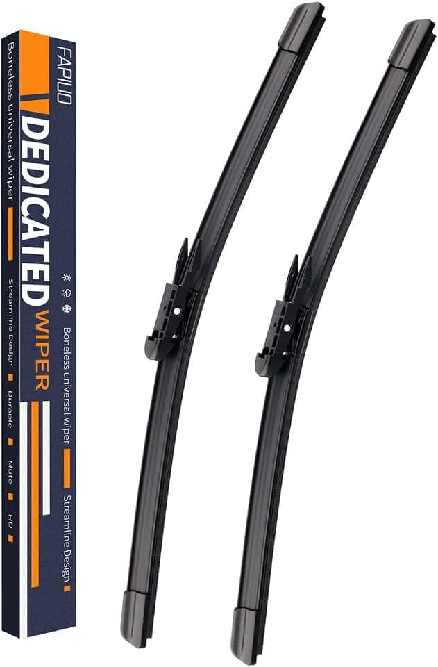 22"+22" Windshield Wiper Blades Set, Replacement for 2007-2013 Chevrolet Silverado 1500 & GMC Sierra 1500, Pinch Tab Wiper Arm, Quiet All-Season Front Wipers (2 Pack)