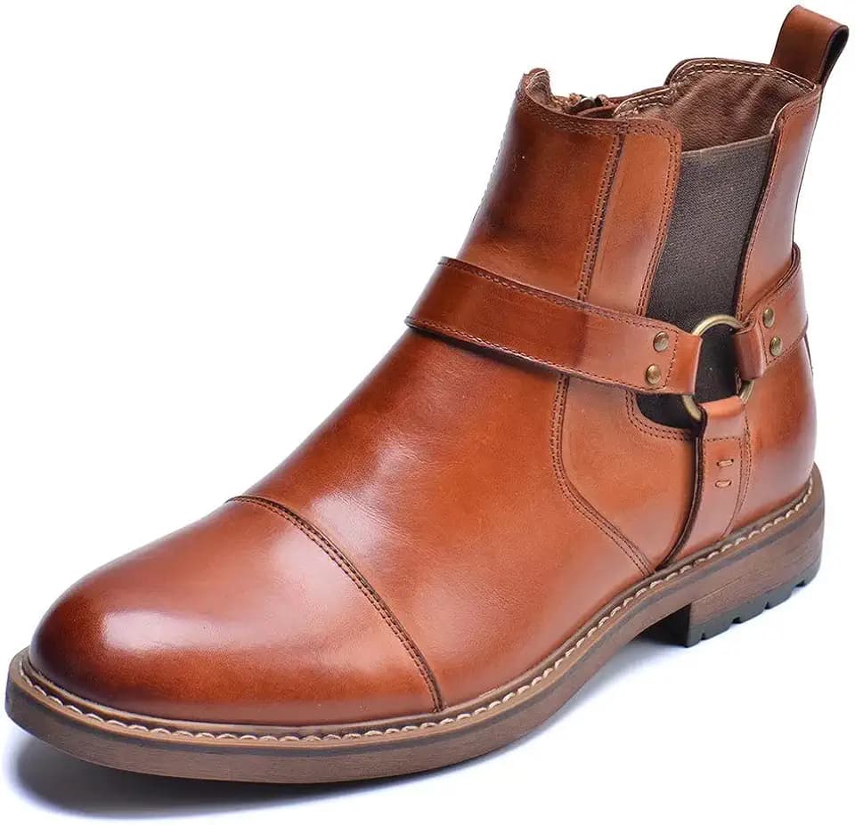 Arkbird Chelsea Ankle Boots for Men Genuine Leather Oxford Casual and Formal Dress Boot