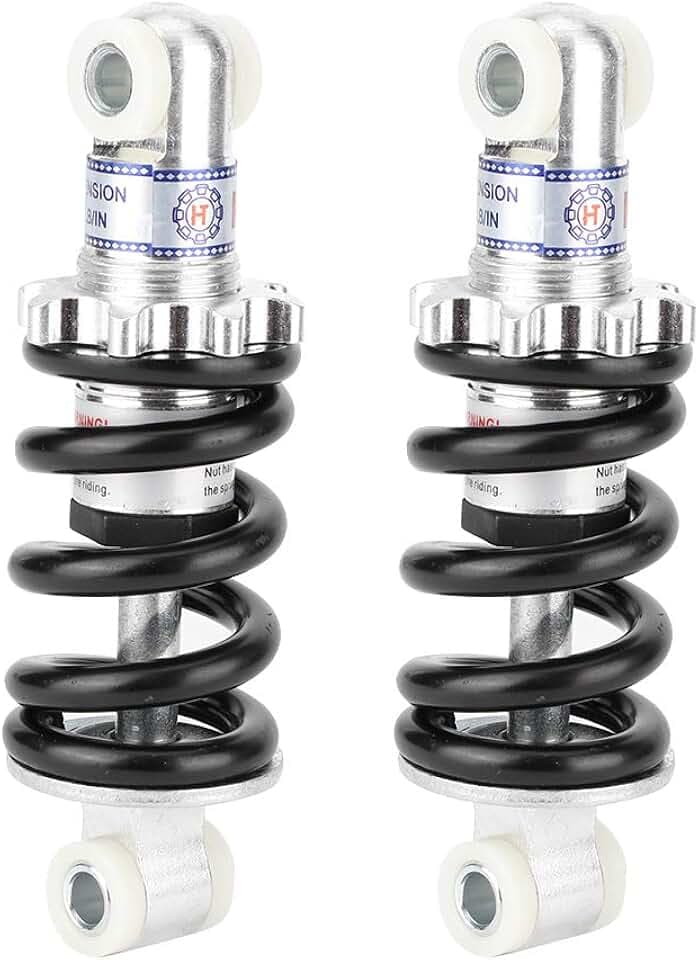 125Mm Shock, 2Pcs Motorrad Stoßdämpfer 750LBS Lastfeder Federung Dämpfer 125mm Universal Stoßdämpfer für ATV Go-Kart Scooter 49cc