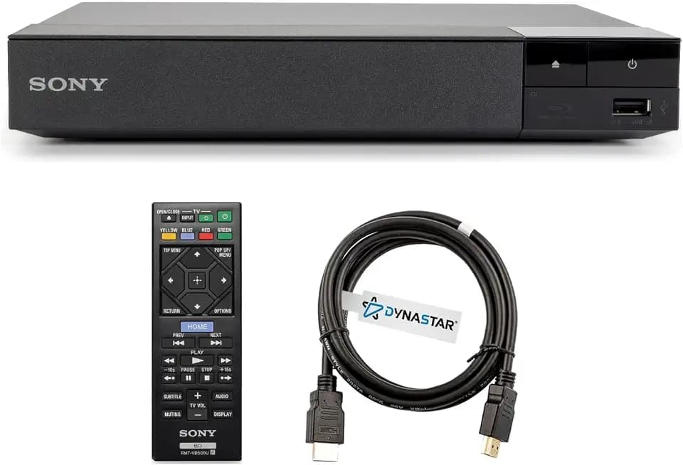 Region Free Blu-ray Player Compatible with Sony BDP-S1700 Multi Region Code Free | Blu-ray Regions A, B, C | DVD Regions 0-8 with Dynastar 6FT HDMI Bundle
