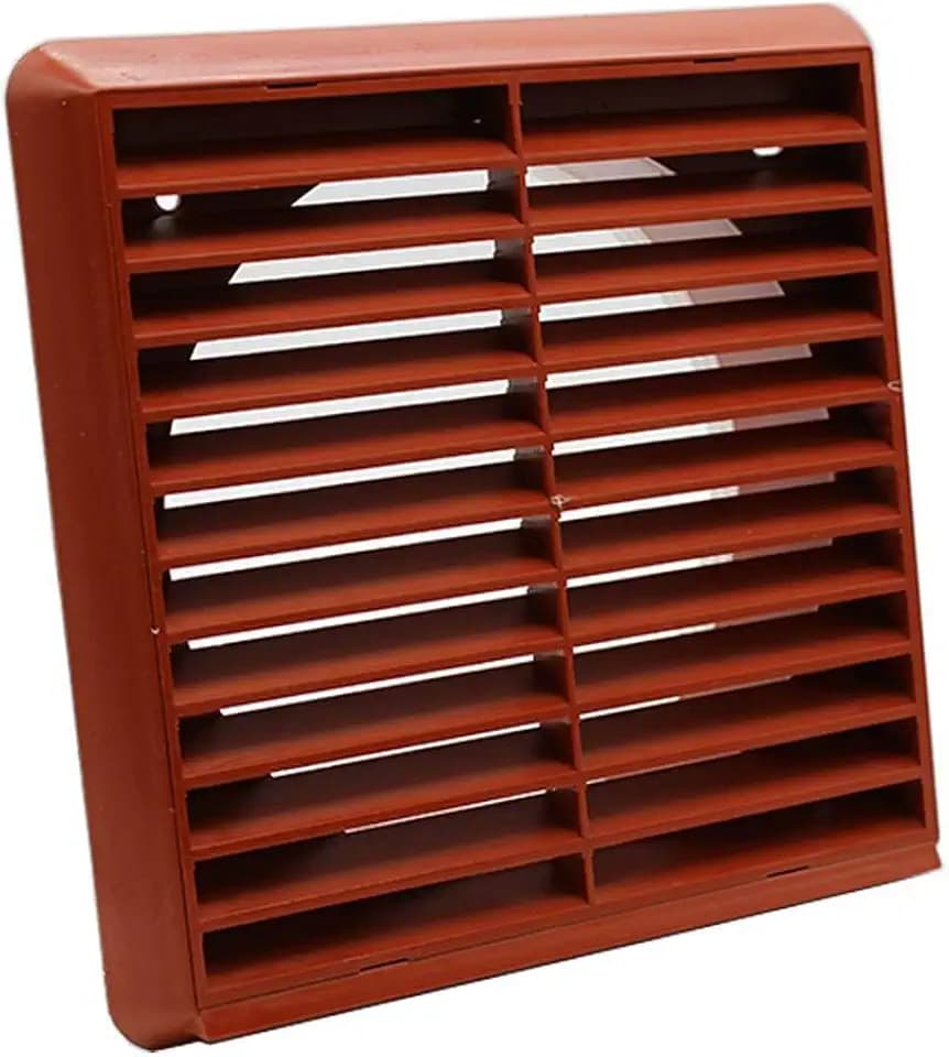 Kair Louvred Air Vent Wall Grille - 6 inch / 150mm Round Spigot - Terracotta - SYS-150 - DUCVKC275-TC by Kair