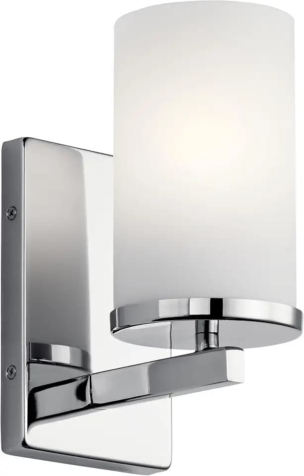 Kichler Crosby 9.25" 1-Light Wall Sconce Light, Chrome