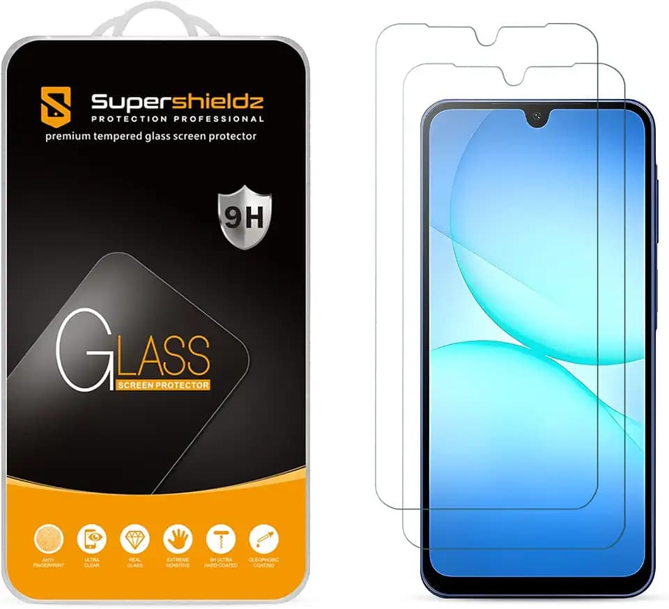 Supershieldz (2 Pack) Designed for Samsung Galaxy A17 / A18 5G Tempered Glass Screen Protector, Anti Scratch, Bubble Free