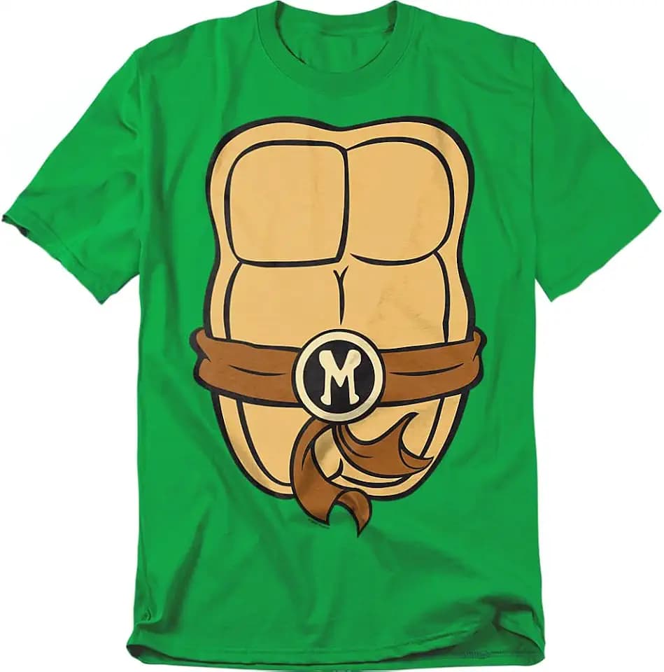 TMNT Teenage Mutant Ninja Turtles Unisex Adult T Shirt Collection, Green