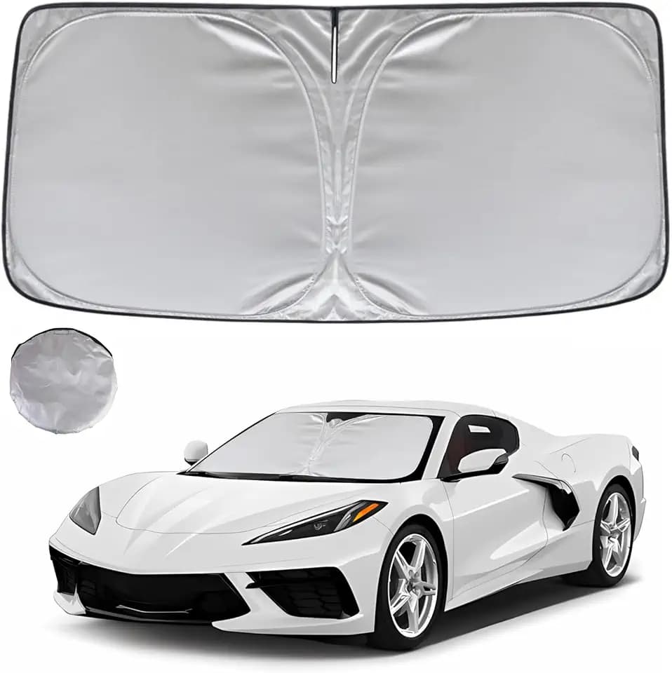 KAYZT Windshield Sun Shade for 2020-2025 2026 Che-vrolet/Chevy Corvette C8