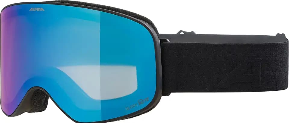 ALPINA SLOPE Q-LITE - verspiegelte, kontrastverstärkende OTG Skibrille mit 100% UV-Schutz für Erwachsene - Rahmengröße M