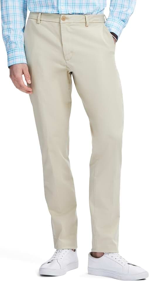 Izod Men's Saltwater Stretch Flat-Front Chino Pants