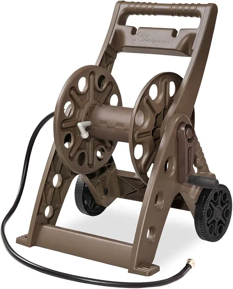 Liberty Garden Products 514 Two Wheel, Hose Cart, Plastic,bronze (Assembly required)
