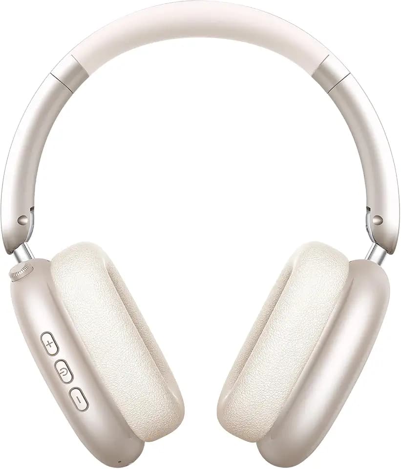 Wentronic Y01 Noise-Cancelling-Kopfhörer, Kabellose Over-Ear-Kopfhörer, Bluetooth 5.3, Hi-Res Sound, 48h Wiedergabe, faltbar, mit Mikrofon für iOS/Android/PC – Sternenlicht