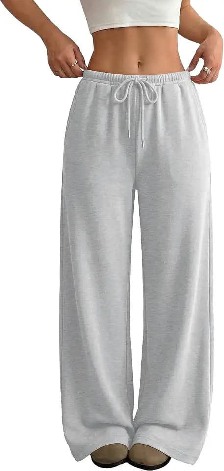 JEKAOYI Wide Leg Sweatpants for Women High Waisted Baggy Sweat Track Pants